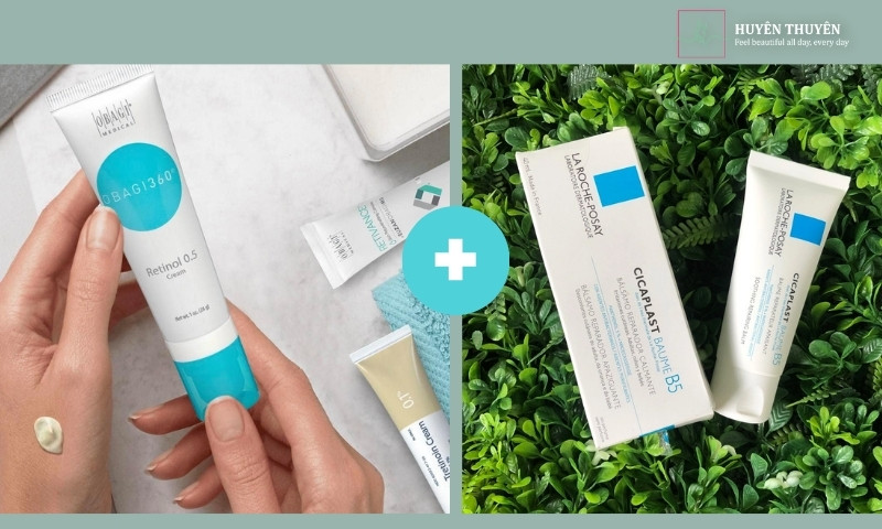 Kết hợp Obagi Retinol 0.5% và La Roche Posay Cicaplast B5 Cream: