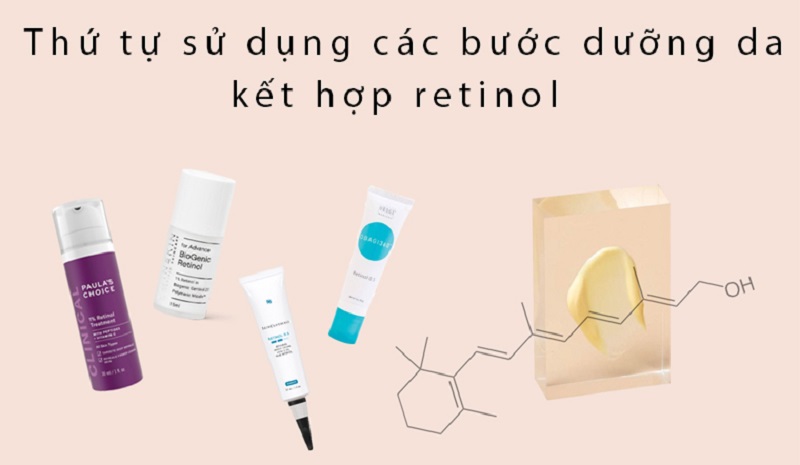 Thời điểm và thứ tự sử dụng Retinol