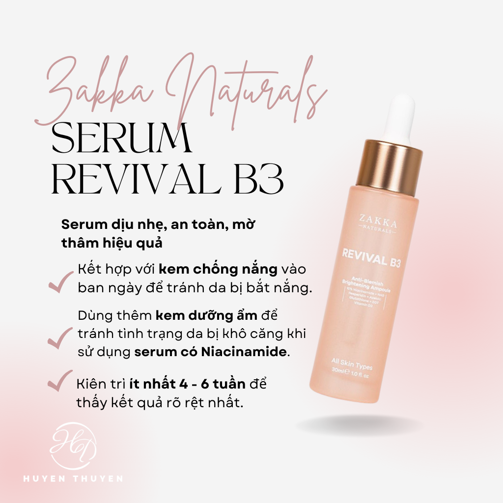 Có nên  mua serum mờ thâm B3 Zakka không?