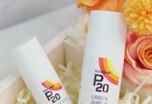 So sánh kem chống nắng P20 Sensitive Skin và P20 Urban Shield (Màu Tím)