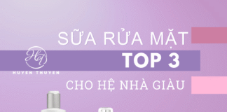 TOP 3 sữa rửa mặt cho hệ nhà giàu