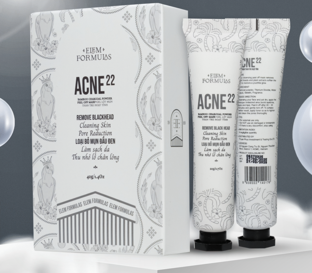 "Gel lột mụn Acne 22" đánh bay mụn đầu đen nè các nàng