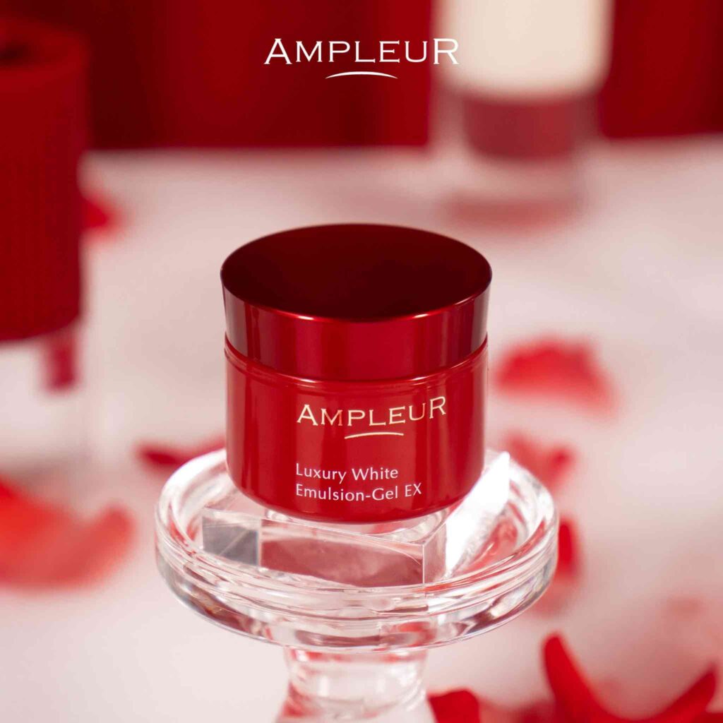 AMPLEUR Luxury White Emulsion-Gel EX vẻ đẹp rạng rỡ sang trọng và chuẩn Spa