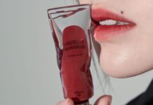 Son kem thuần chay Muzigae Mansion Object Liquid 004 Affection màu hồng đất ánh đỏ tuyệt đẹp