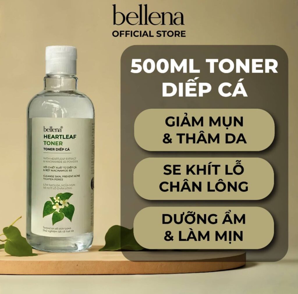 Review Toner Diếp Cá Bellena: Có Nên Dùng Không?