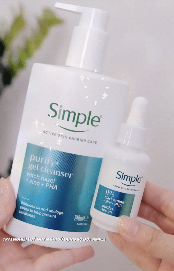 Simple Purify+: Cặp đôi hoàn hảo cho làn da dầu mụn