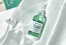 Garnier Serum Peel Tri-Acid Renew bí mật cho làn da căng bóng mịn màng