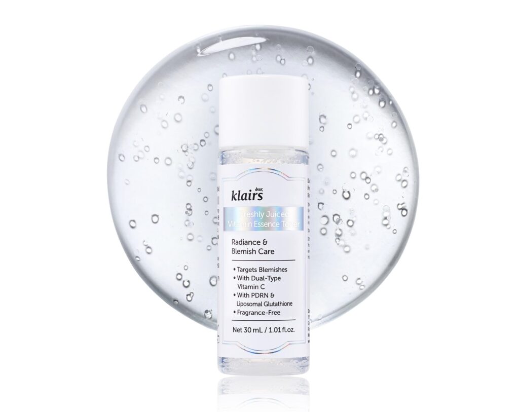 Dear Klairs Freshly Juiced Vitamin Essence Toner bí quyết sáng da mờ thâm