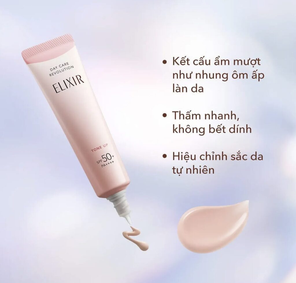 Elixir Day Care Revolution Tone Up Pure Beige: Kem chống nắng nâng tông của năm?