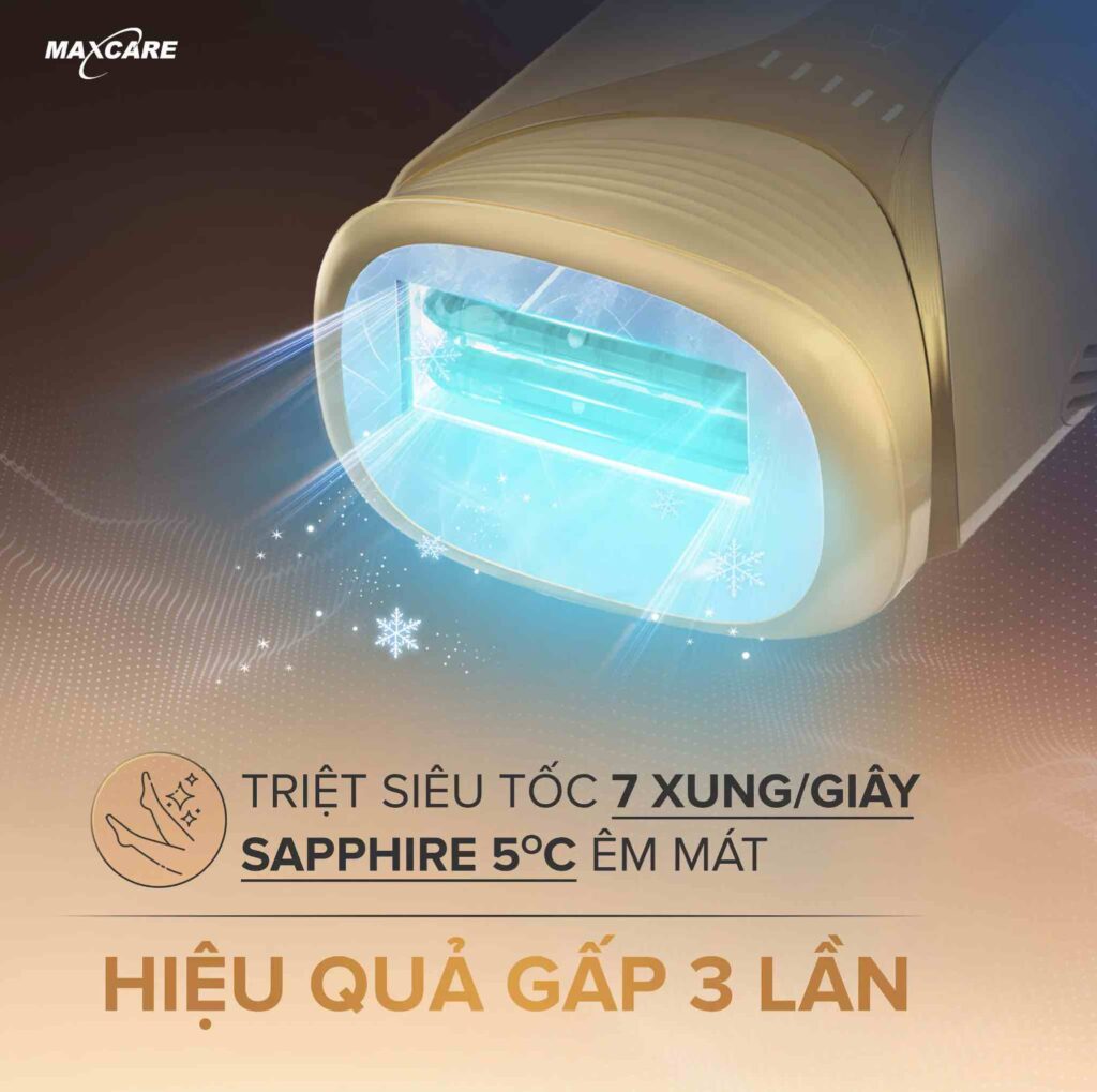 Maxcare M3 và giải pháp triệt lông vô hạn xung cho mùa hè rực rỡ cho nàng
