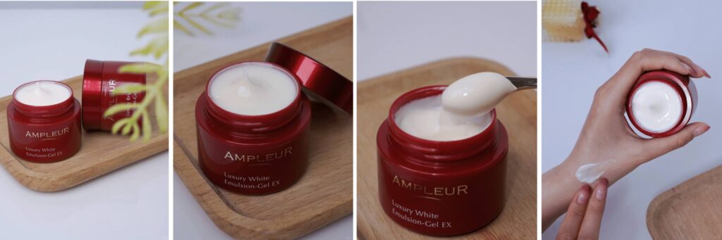 AMPLEUR Luxury White Emulsion-Gel EX vẻ đẹp rạng rỡ sang trọng và chuẩn Spa