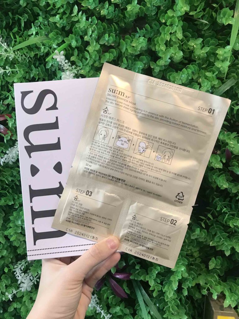 Su:m37 Secret Essence mask cứu tinh cho làn da lười biếng