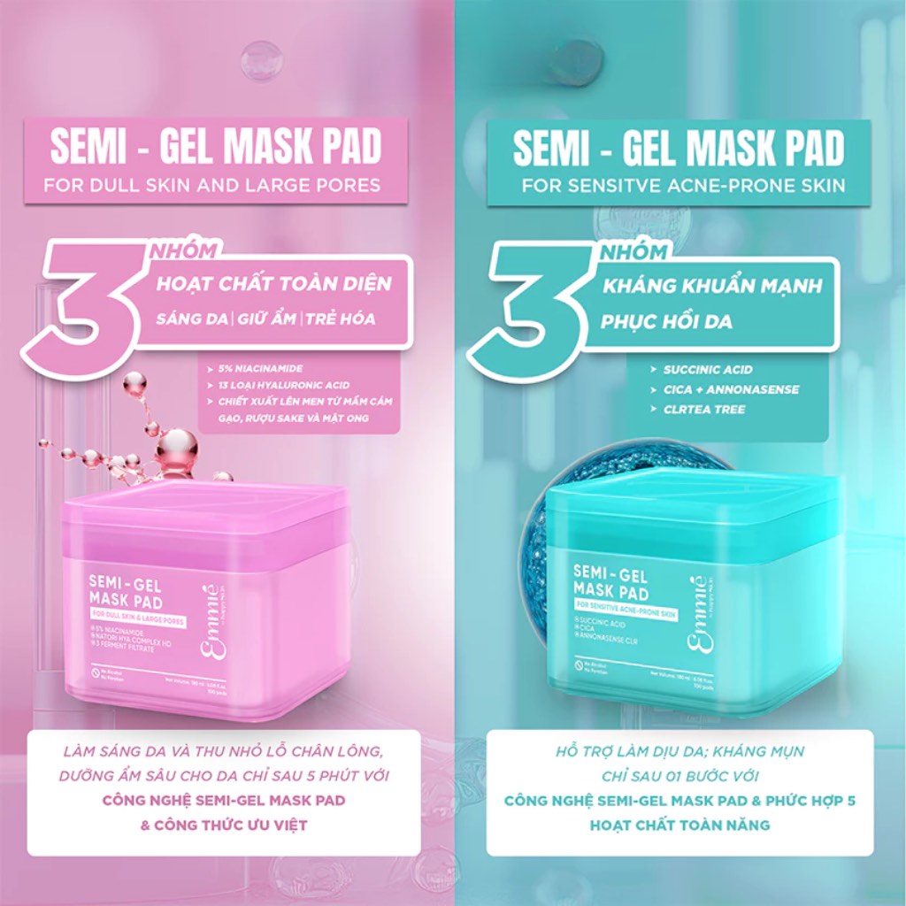 Semi-Gel Mask Pad hàng Việt chất lượng quốc tế là đây!