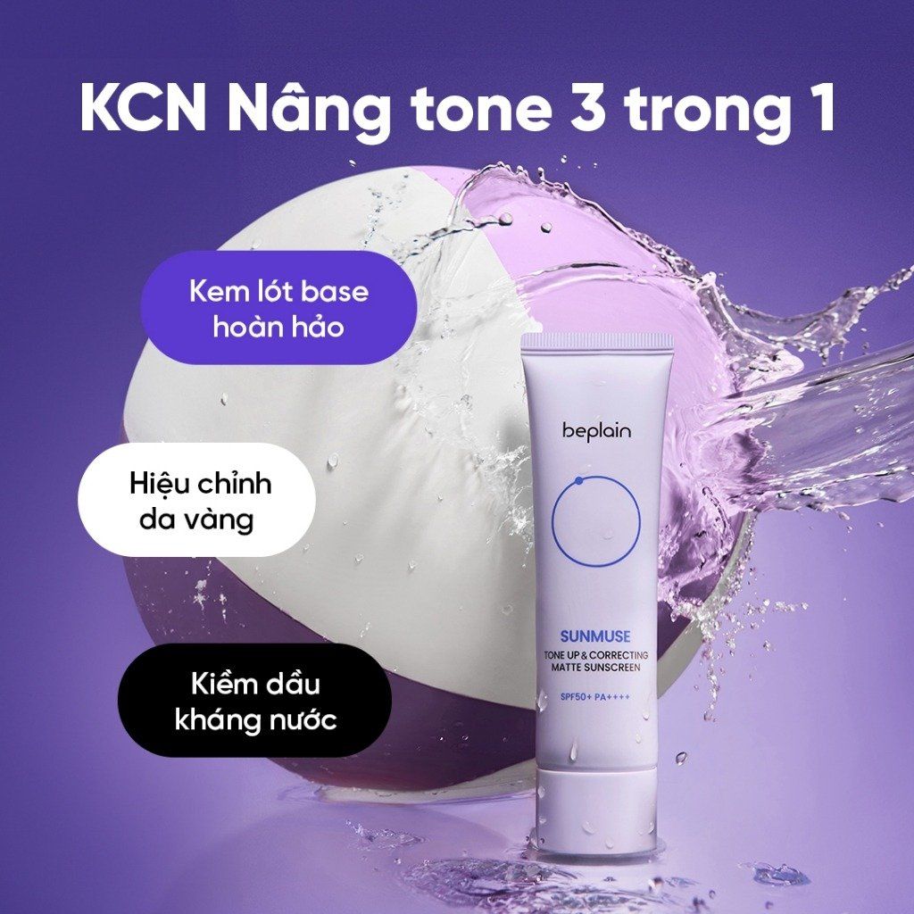 Review kem chống nắng Beplain Sunmuse nâng tông tự nhiên