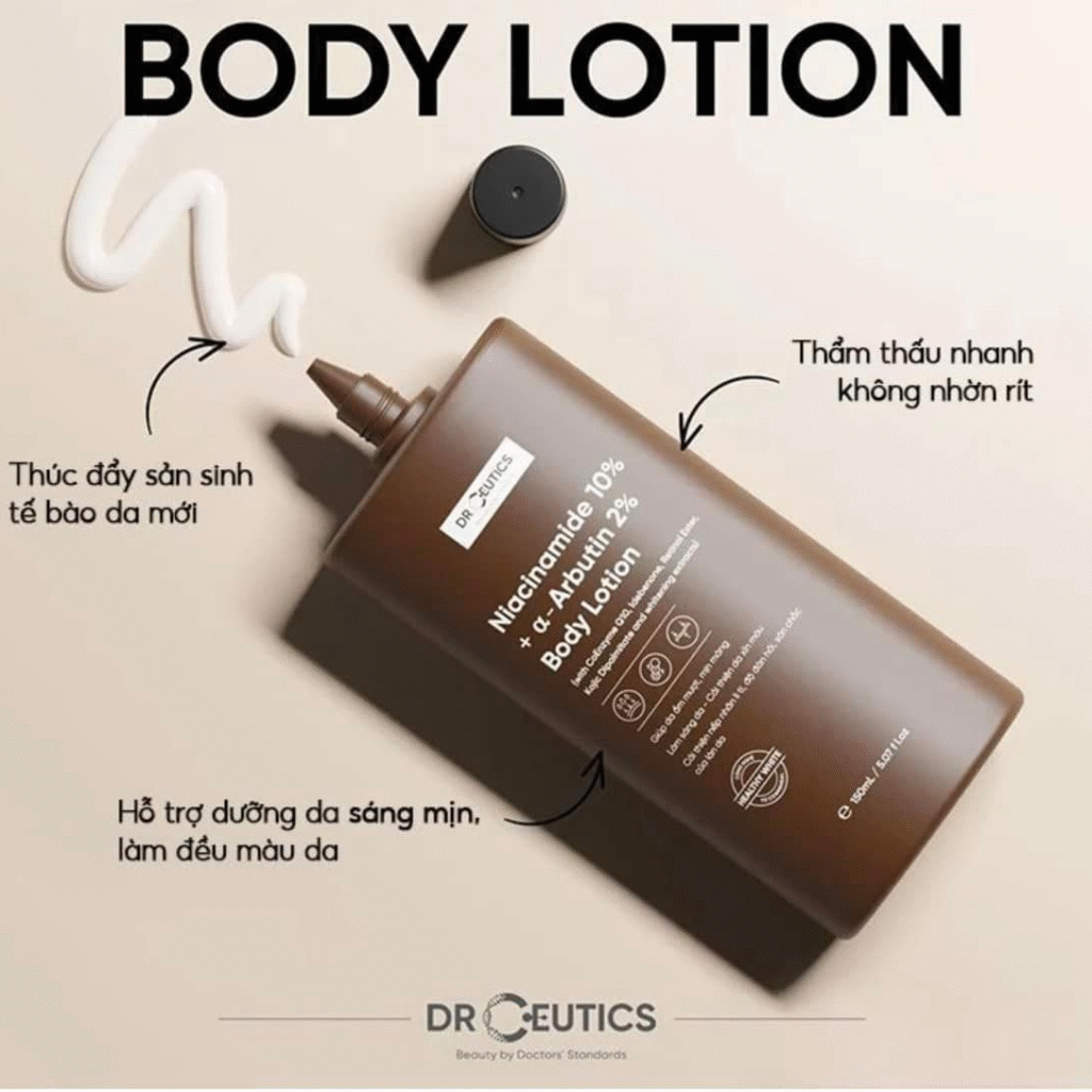Body Lotion DrCeutics: Màn lột xác cho làn da sáng khoẻ 2025 